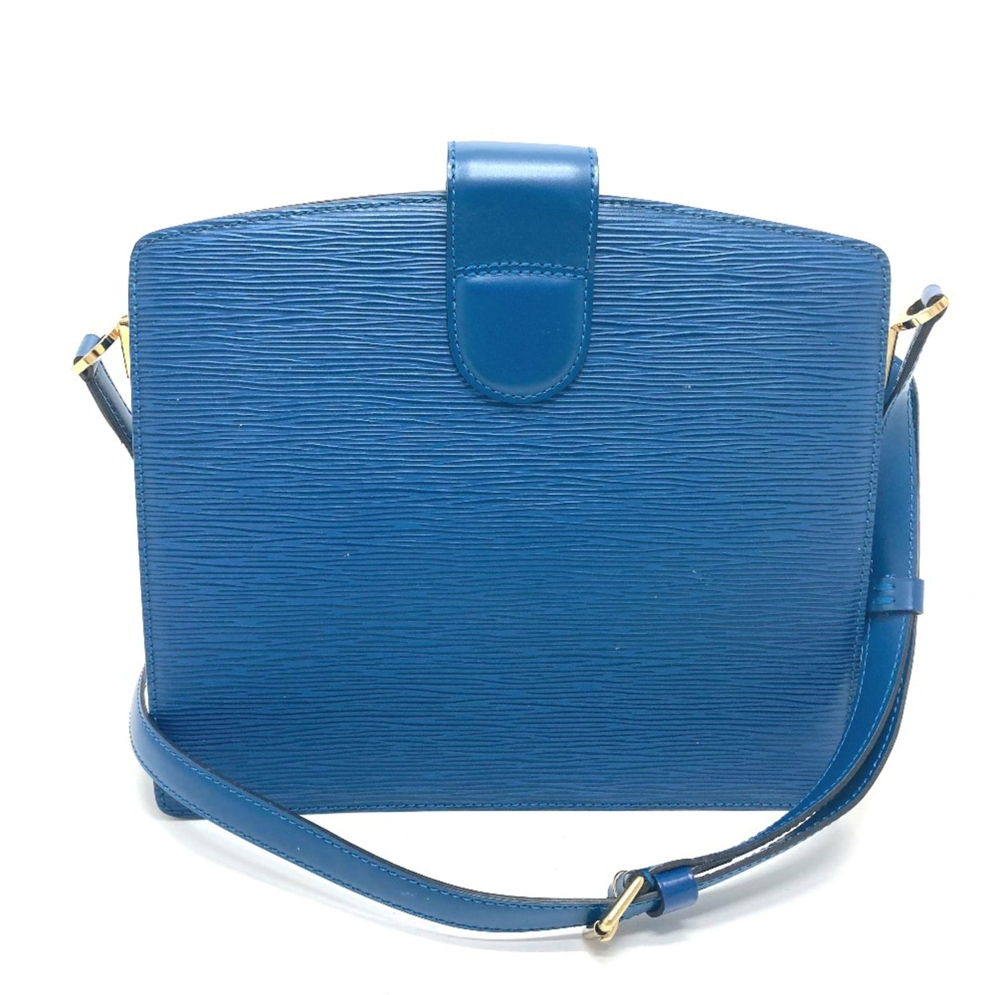 Louis Vuitton Blue Leather Shoulder Bag