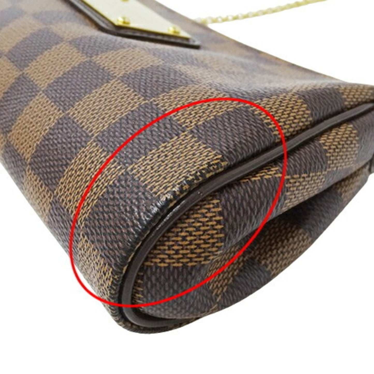Louis Vuitton Brown Damier Canvas Ebene Damier Canvas Handbag Pouch Shoulder Bag