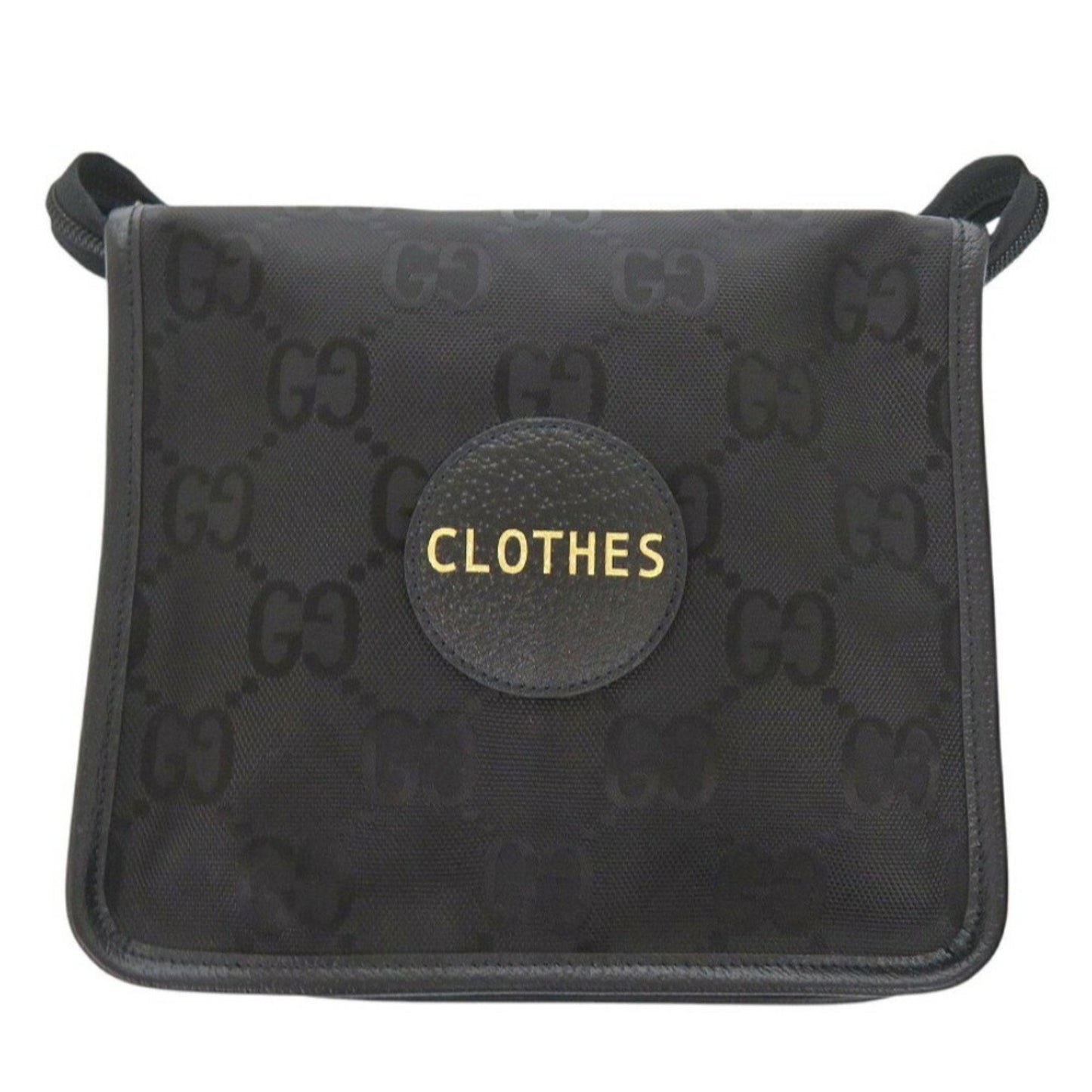 Gucci Black Nylon Canvas Leather Pouch ()