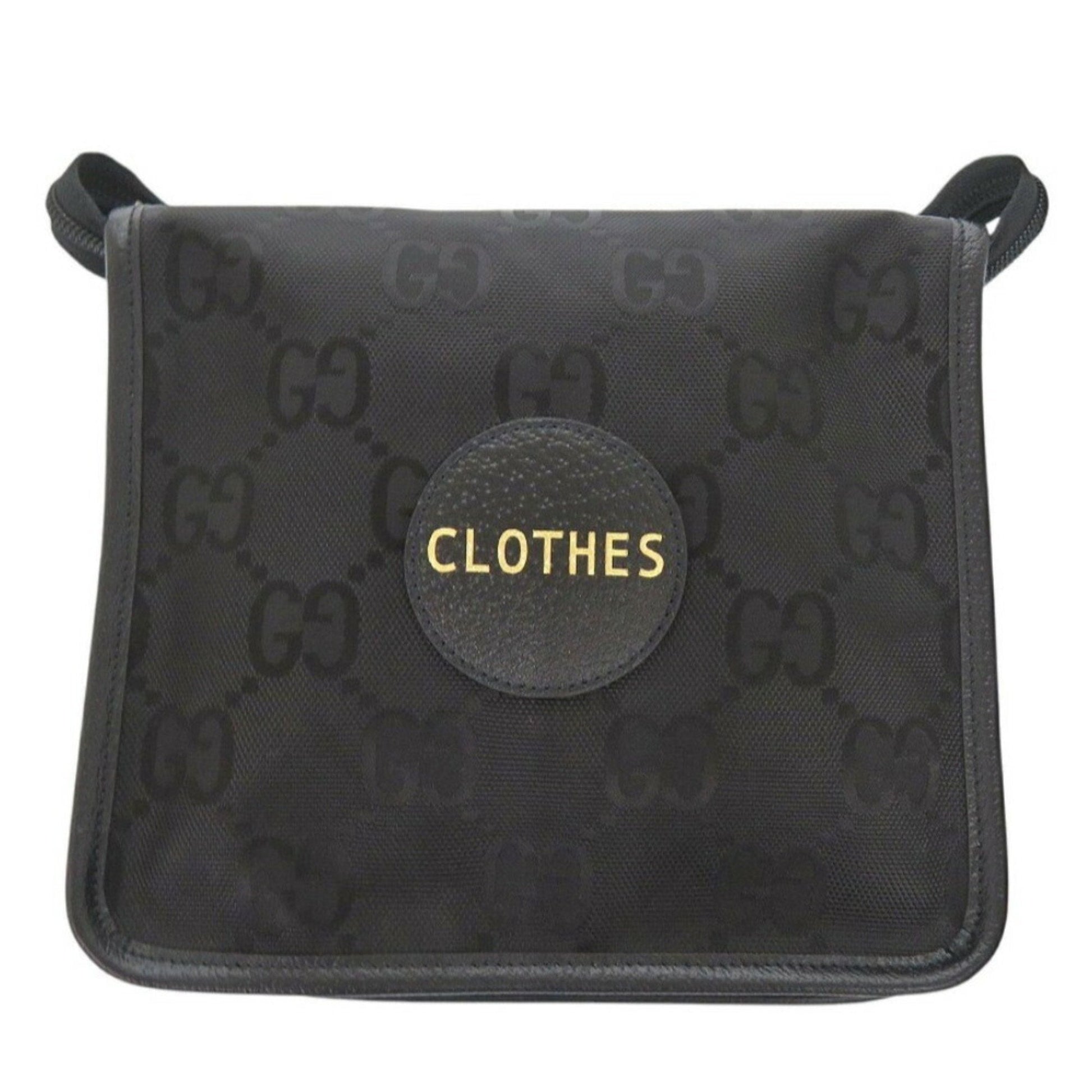 Gucci Black Nylon Canvas Leather Pouch ()