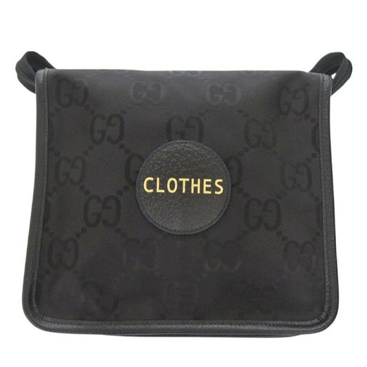 Gucci Black Nylon Canvas Leather Pouch ()