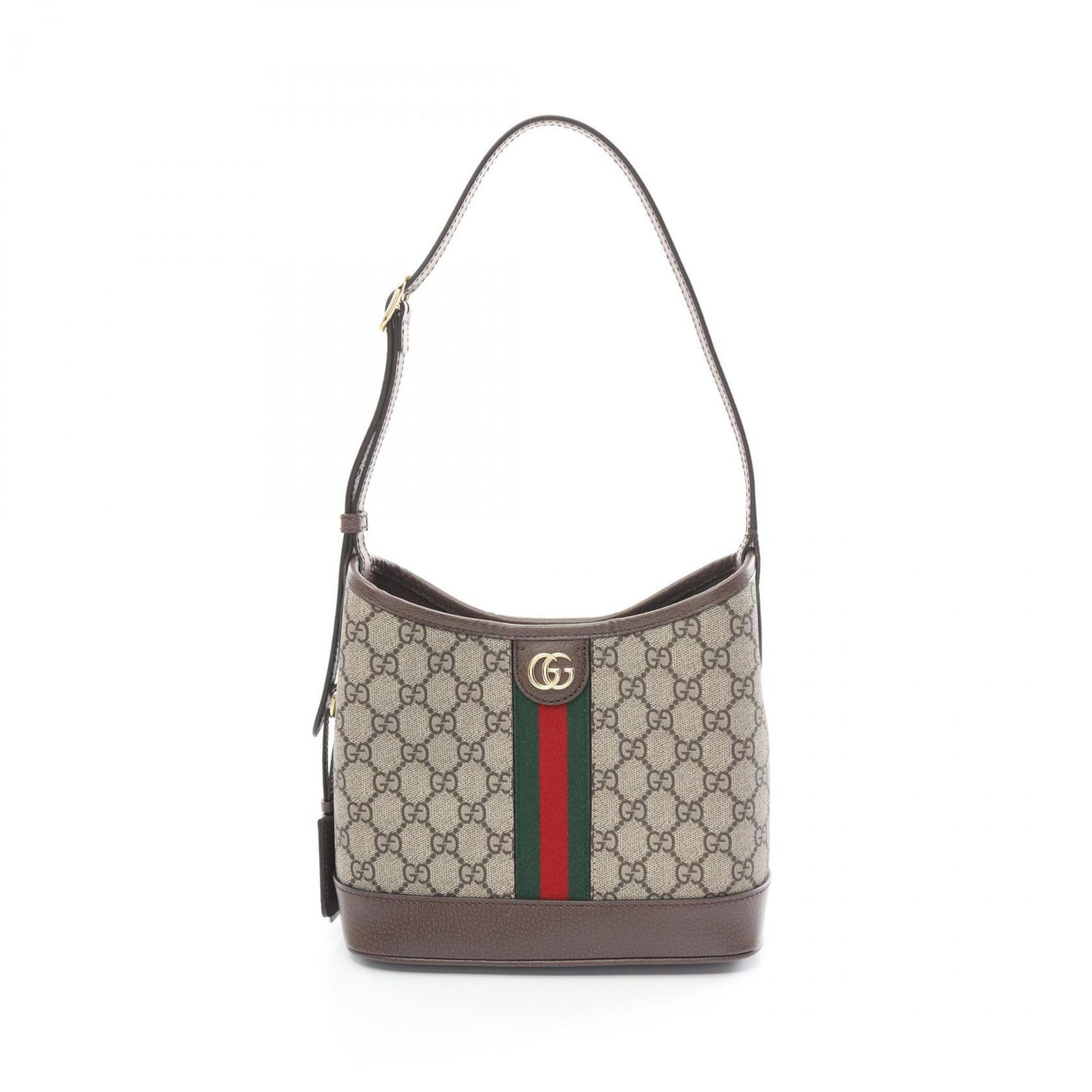 Gucci Beige Brown Multi-Color Gg Supreme Leather Shoulder Bag ()