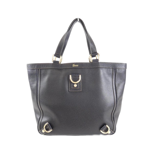 Gucci Navy Leather Handbag Tote Bag ()