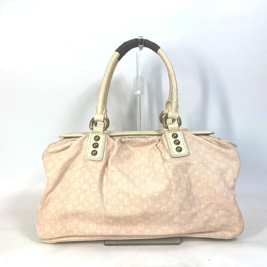 Louis Vuitton Pink Monogram Mini Lin Boston Bag Handbag Shoulder Bag ()