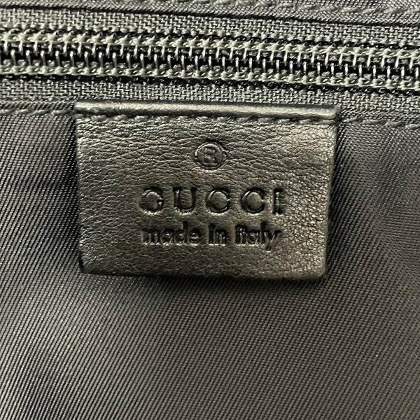 Gucci Black Nylon Leather Shoulder Bag