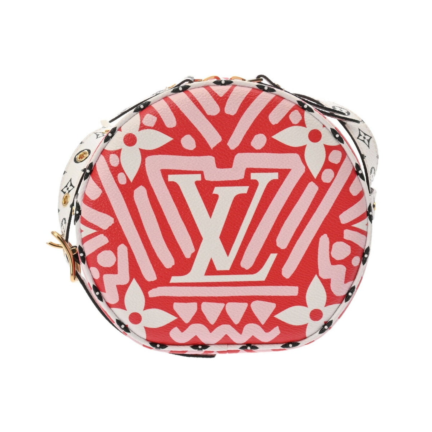 Louis Vuitton Pink Red Color White Leather Shoulder Bag