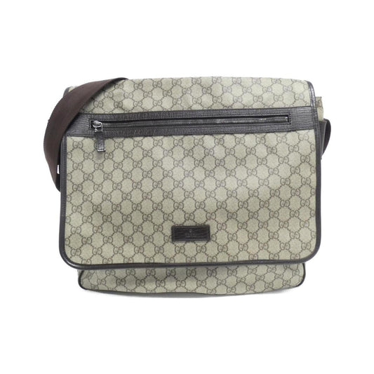Gucci Beige Dark Brown Gg Plus Shoulder Bag ()
