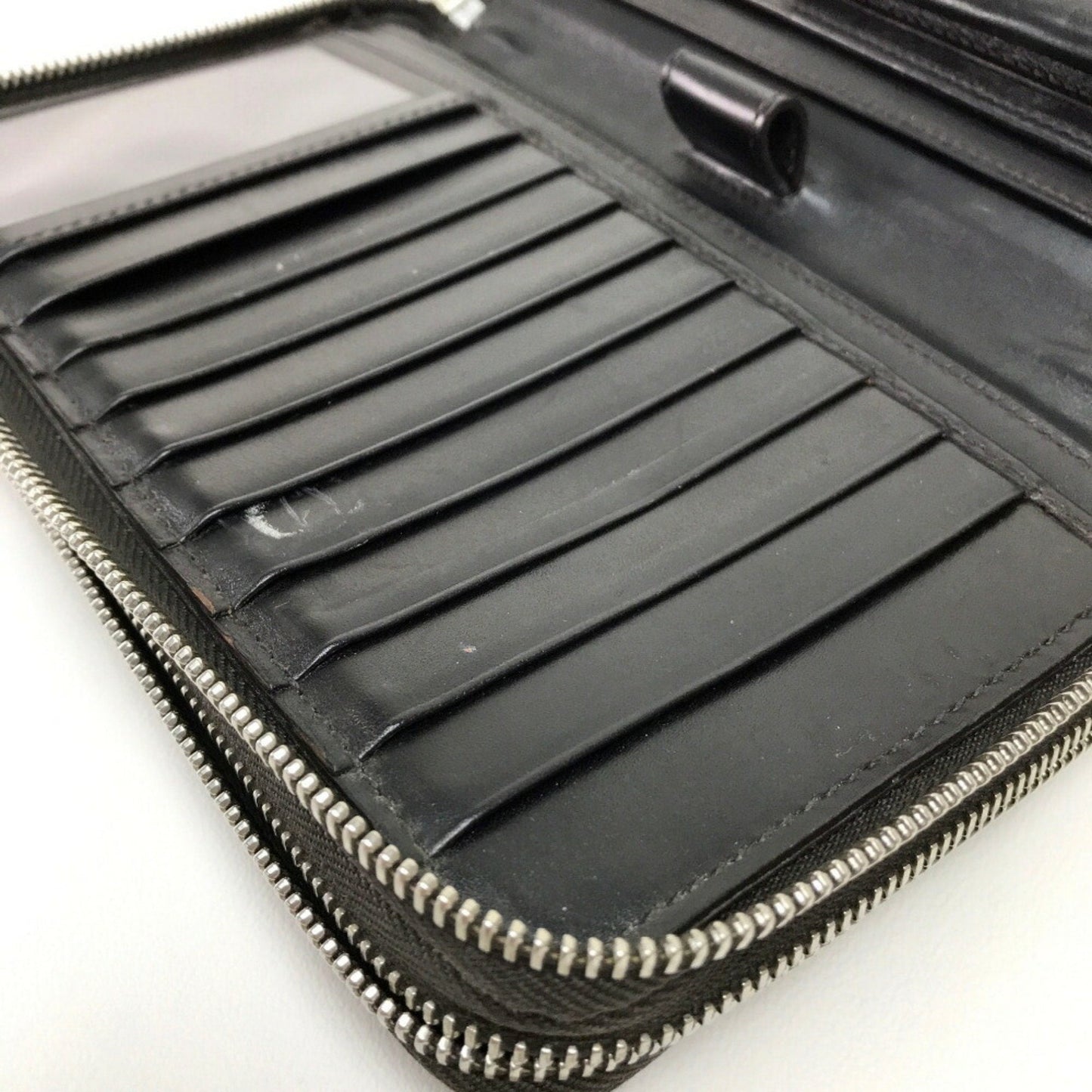 Gucci Dark Brown Leather Long Wallet (Bi-Fold)