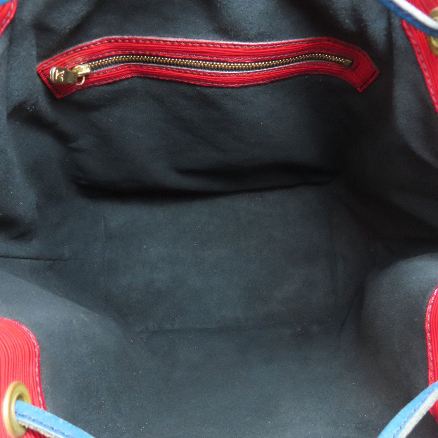 Louis Vuitton Castilian Red Toledo Blue Epi Leather Shoulder Bag