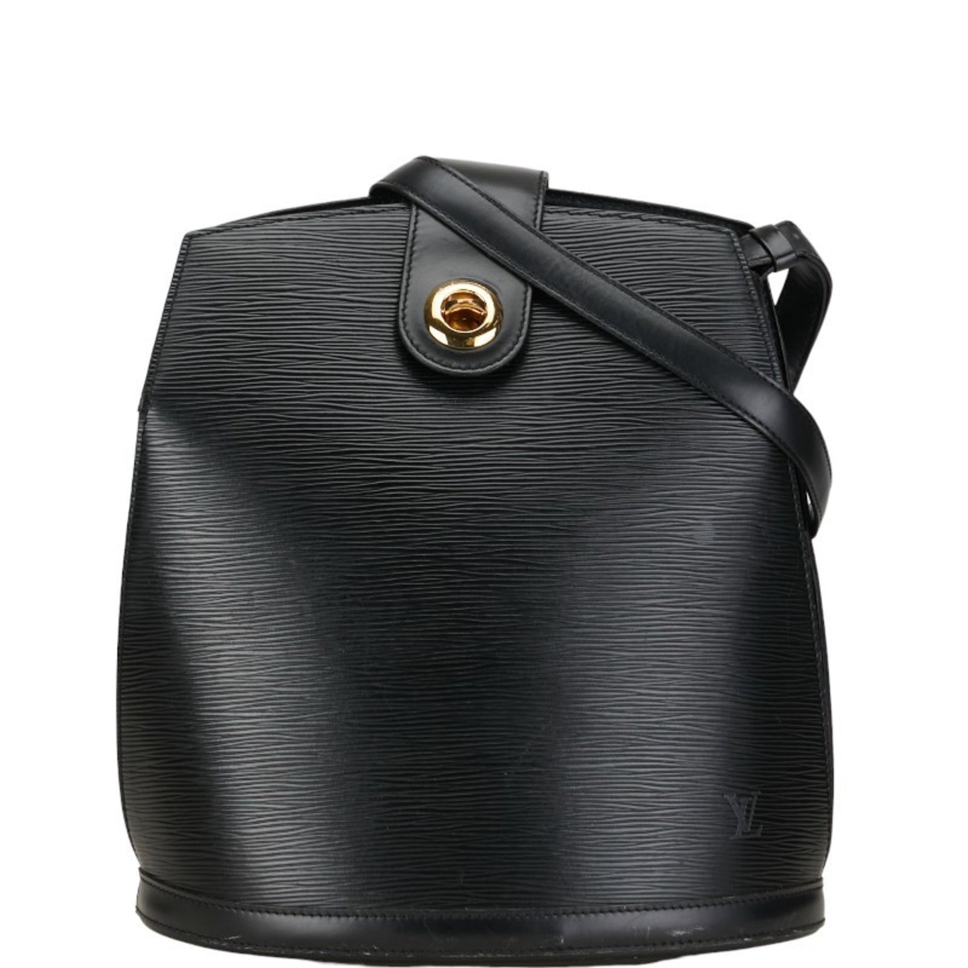 Louis Vuitton Black Noir Leather Shoulder Bag ()