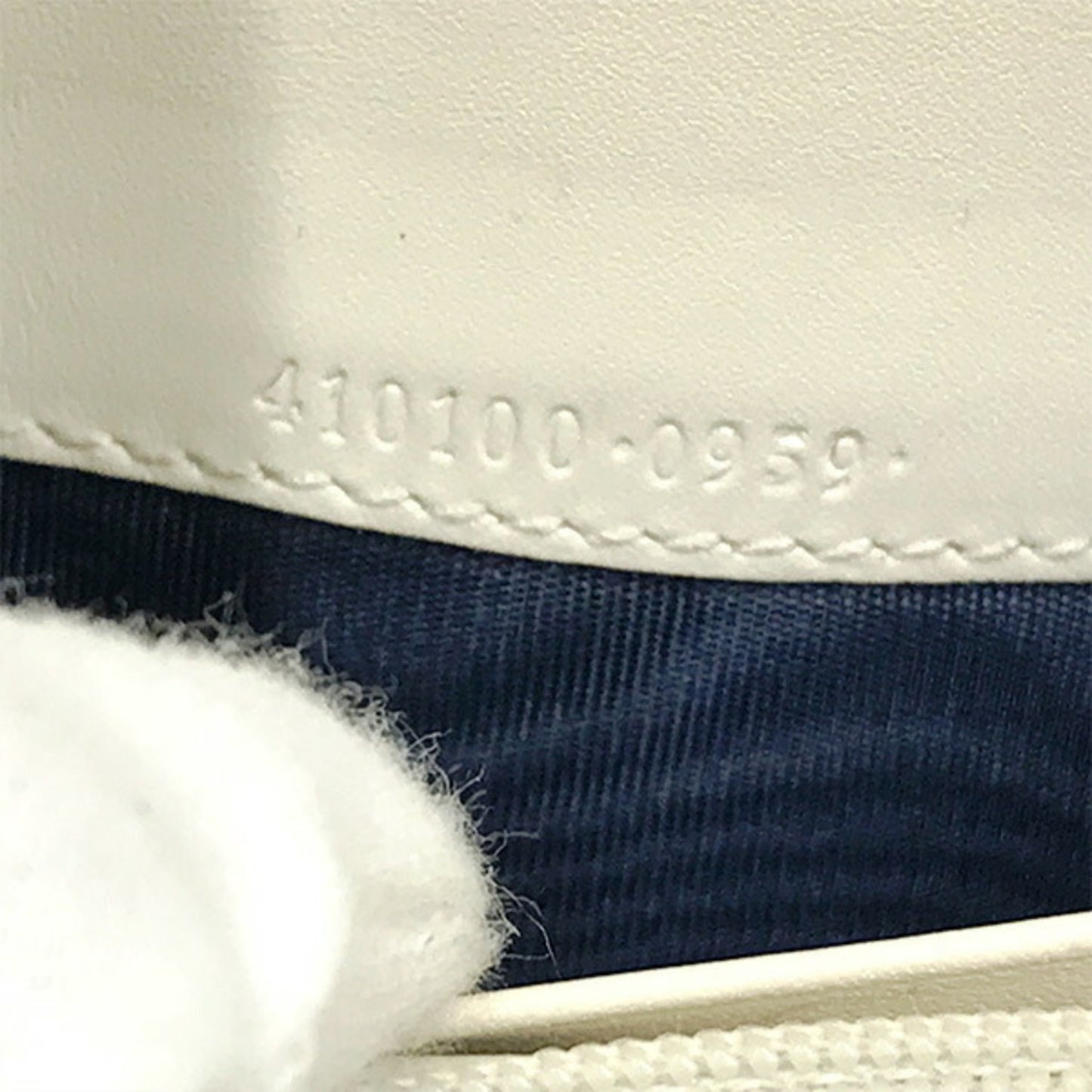 Gucci Navy Pvc Long Bill Wallet (Bi-Fold)