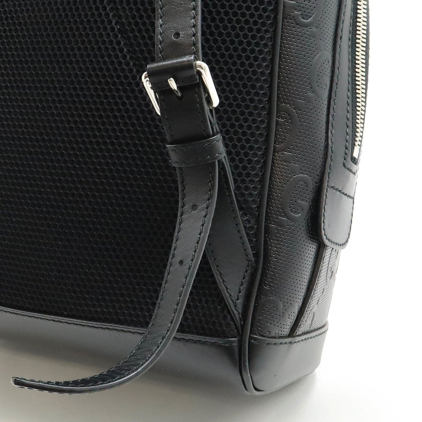Gucci Black Leather Backpack