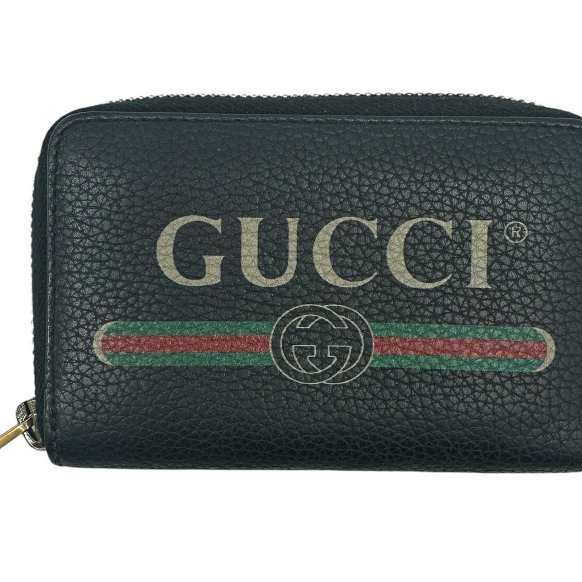 Gucci Black Leather Coin Purse/Coin Case ()