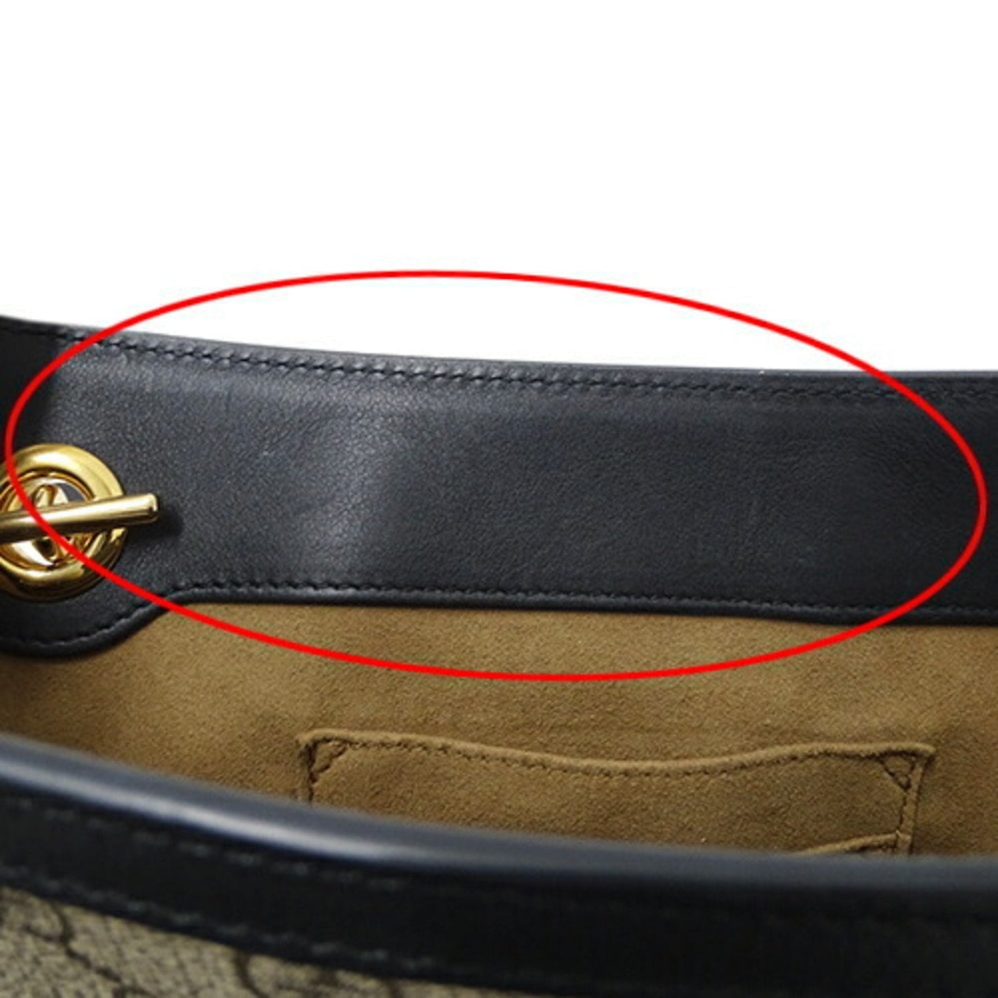 Gucci Beige Black Brown Gg Supreme Shoulder Bag Tote Bag