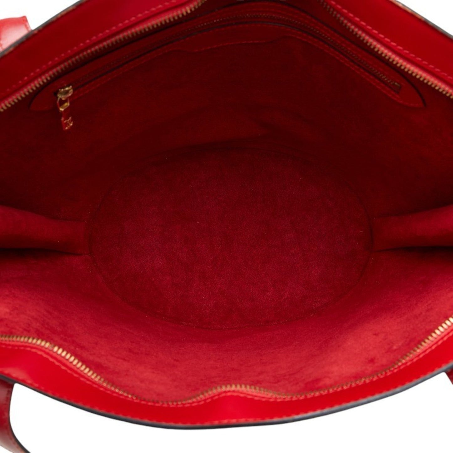 Louis Vuitton Castilian Red Leather Shoulder Bag Tote Bag