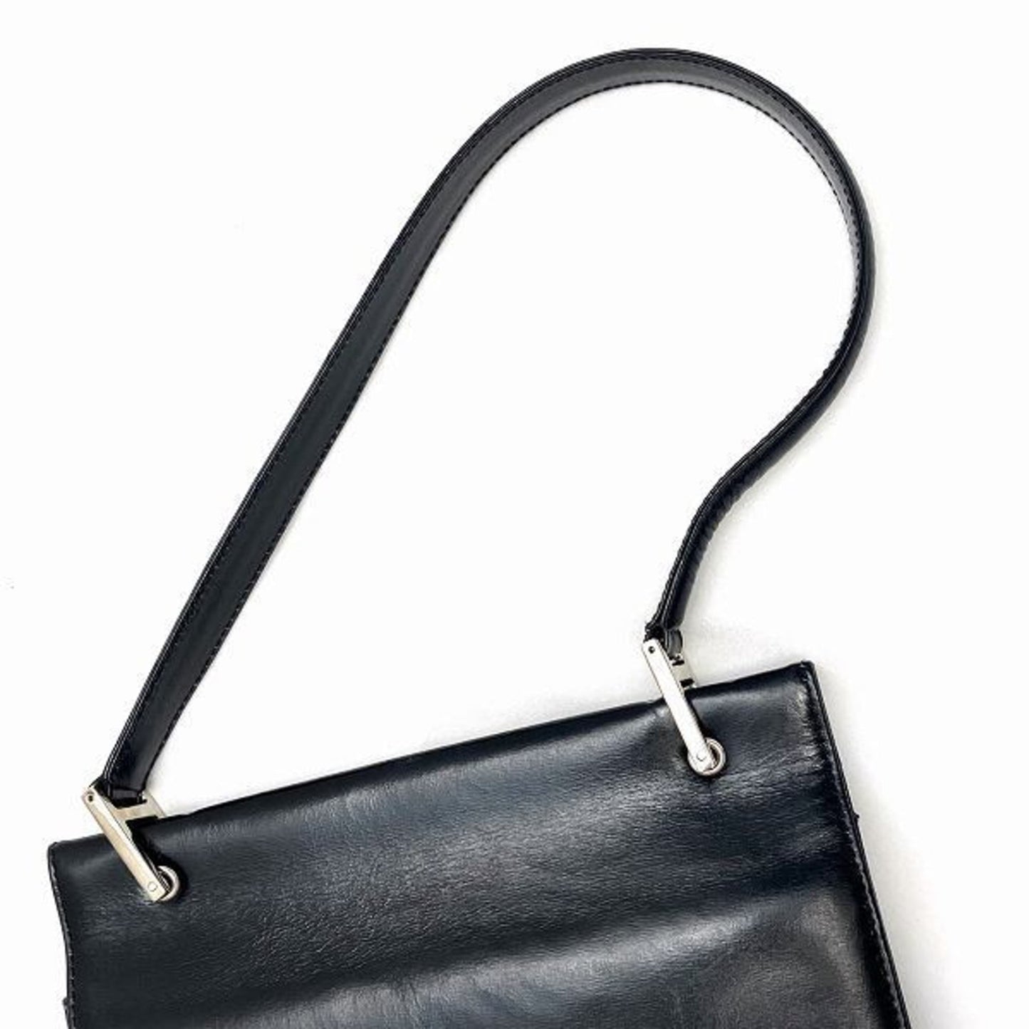 Gucci Black Leather Handbag Shoulder Bag
