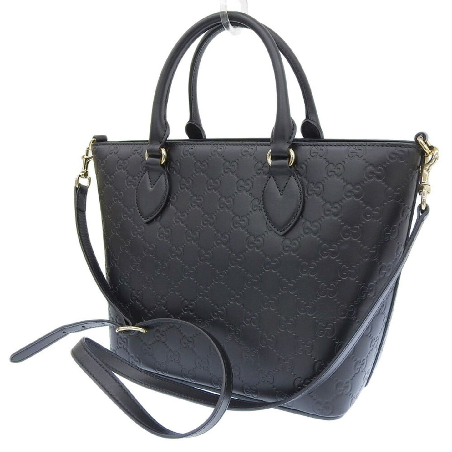 Gucci Black Leather Handbag Shoulder Bag