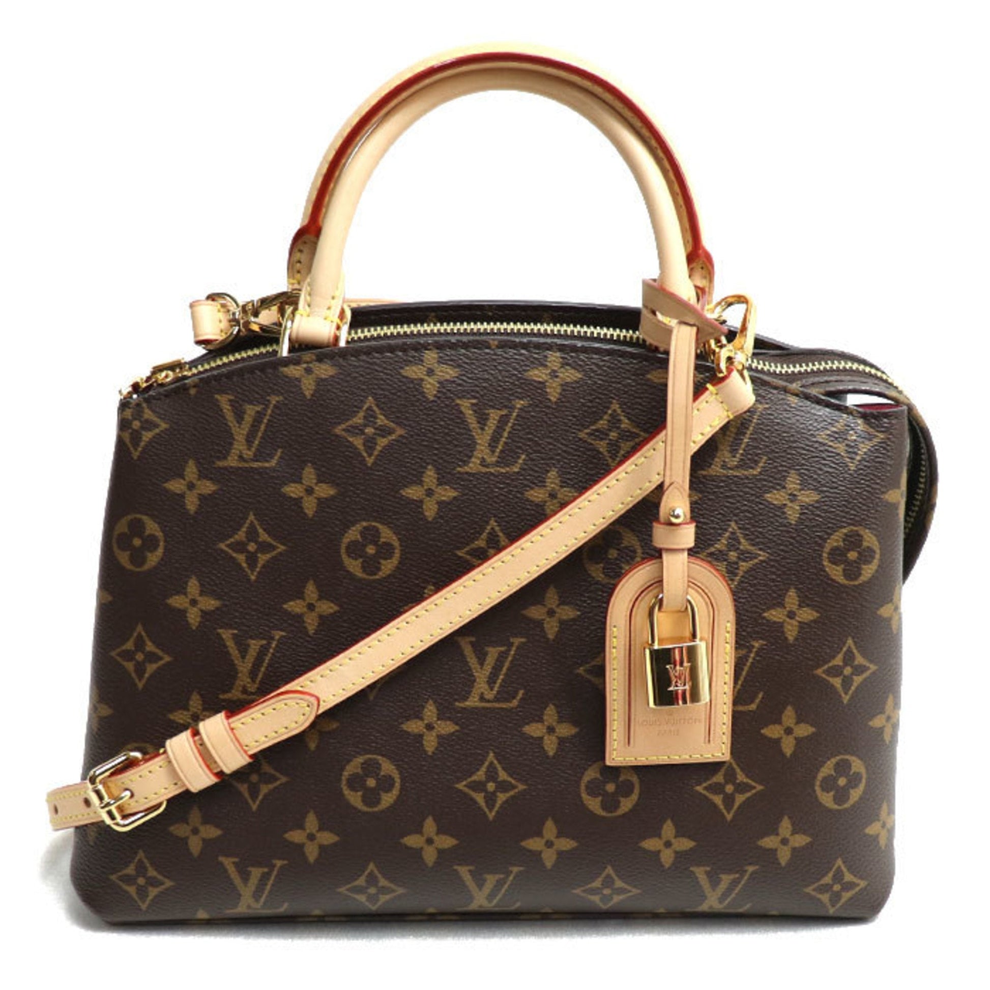 Louis Vuitton Brown Monogram Canvas Shoulder Bag ()