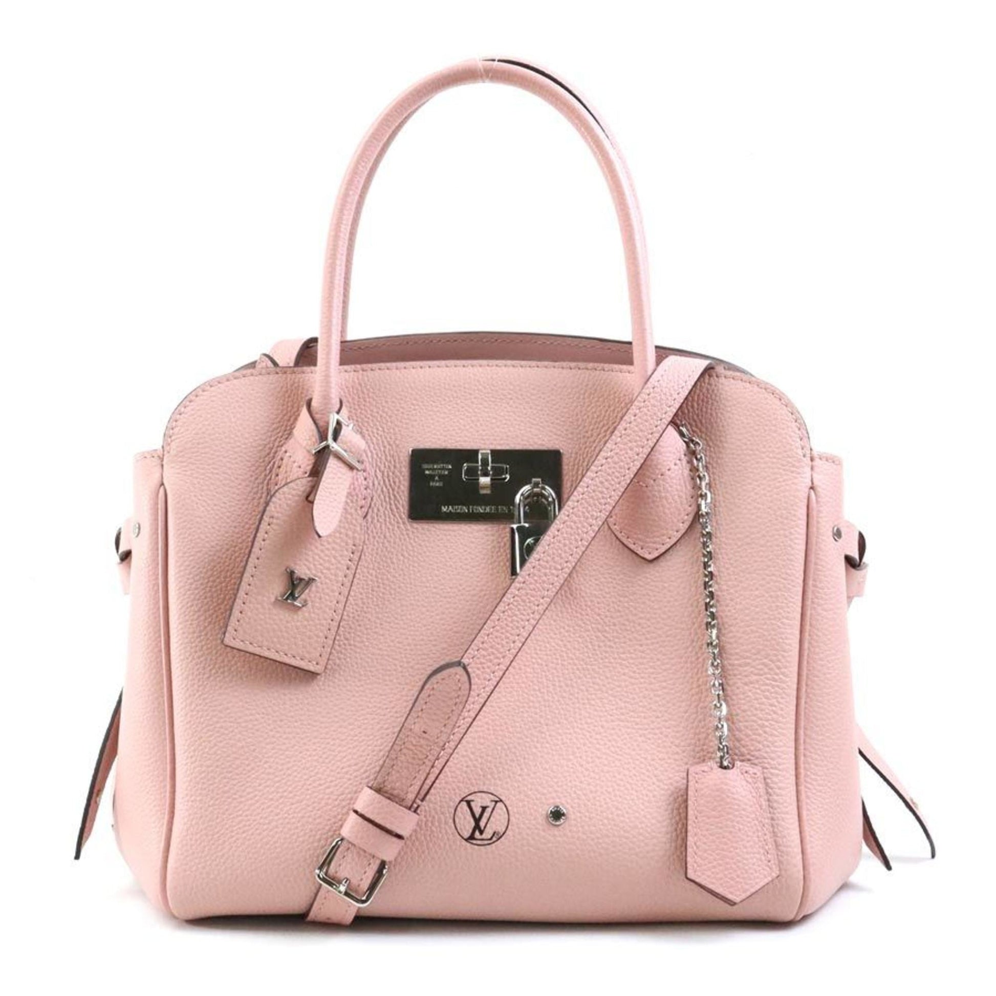 Louis Vuitton Rose Poudre Leather Handbag Shoulder Bag ()