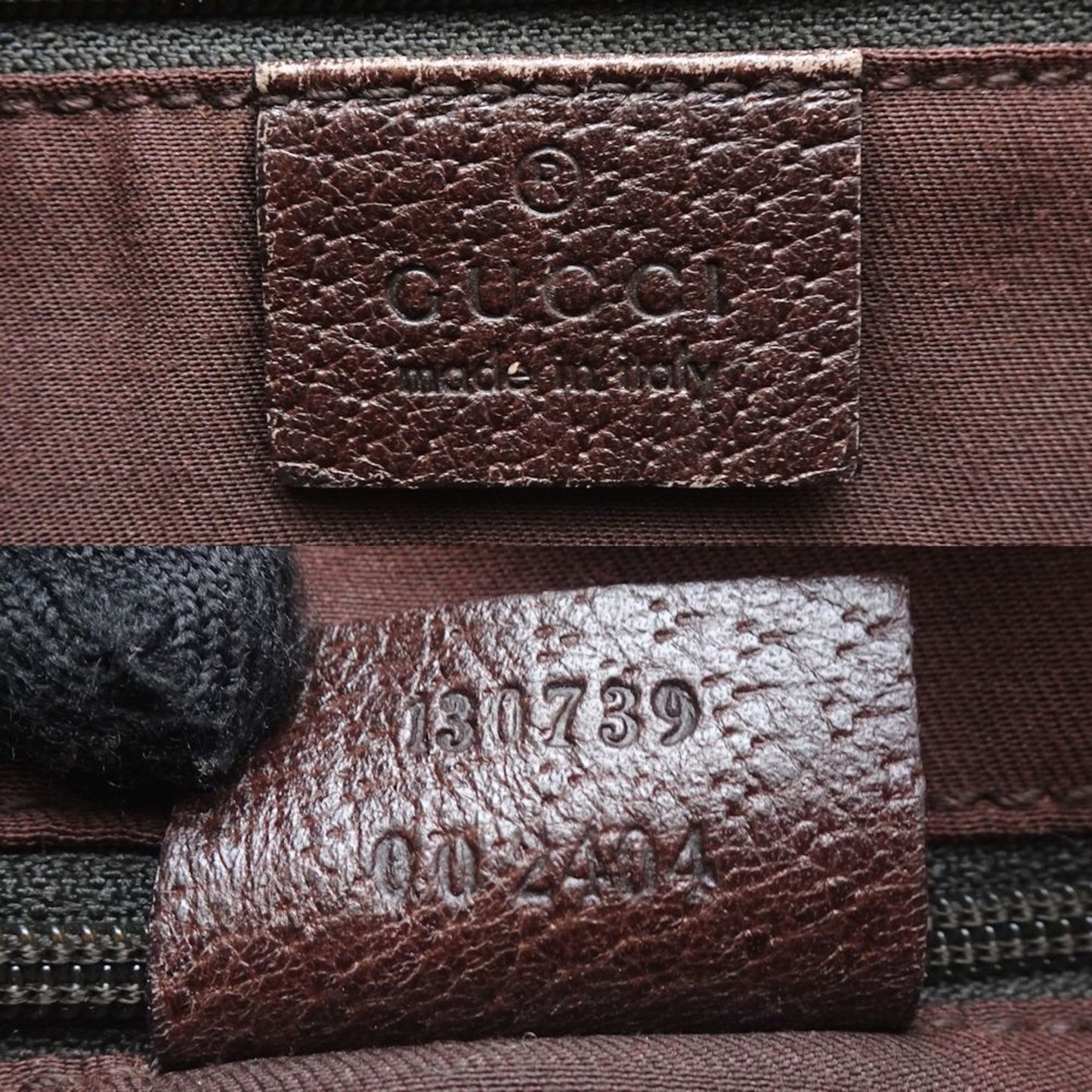 Gucci Beige Brown Gg Canvas Leather Tote Bag