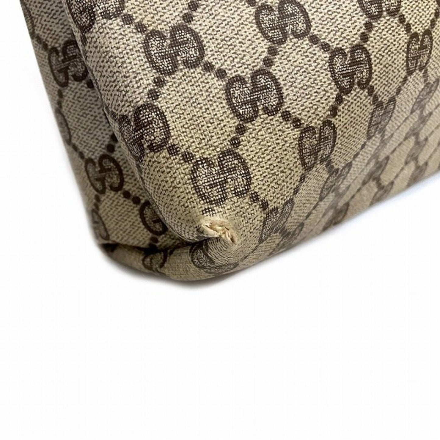 Gucci Sherry Line Brown Pvc Leather Tote Bag