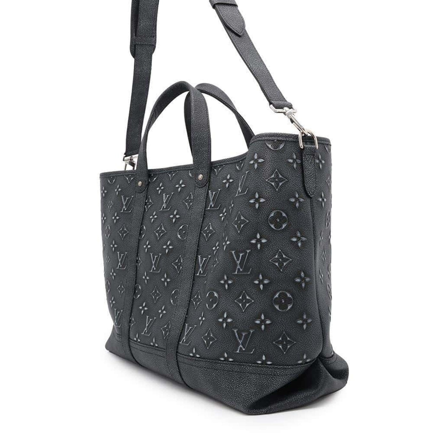 Louis Vuitton Noir Monogram Leather Shoulder Bag Tote Bag
