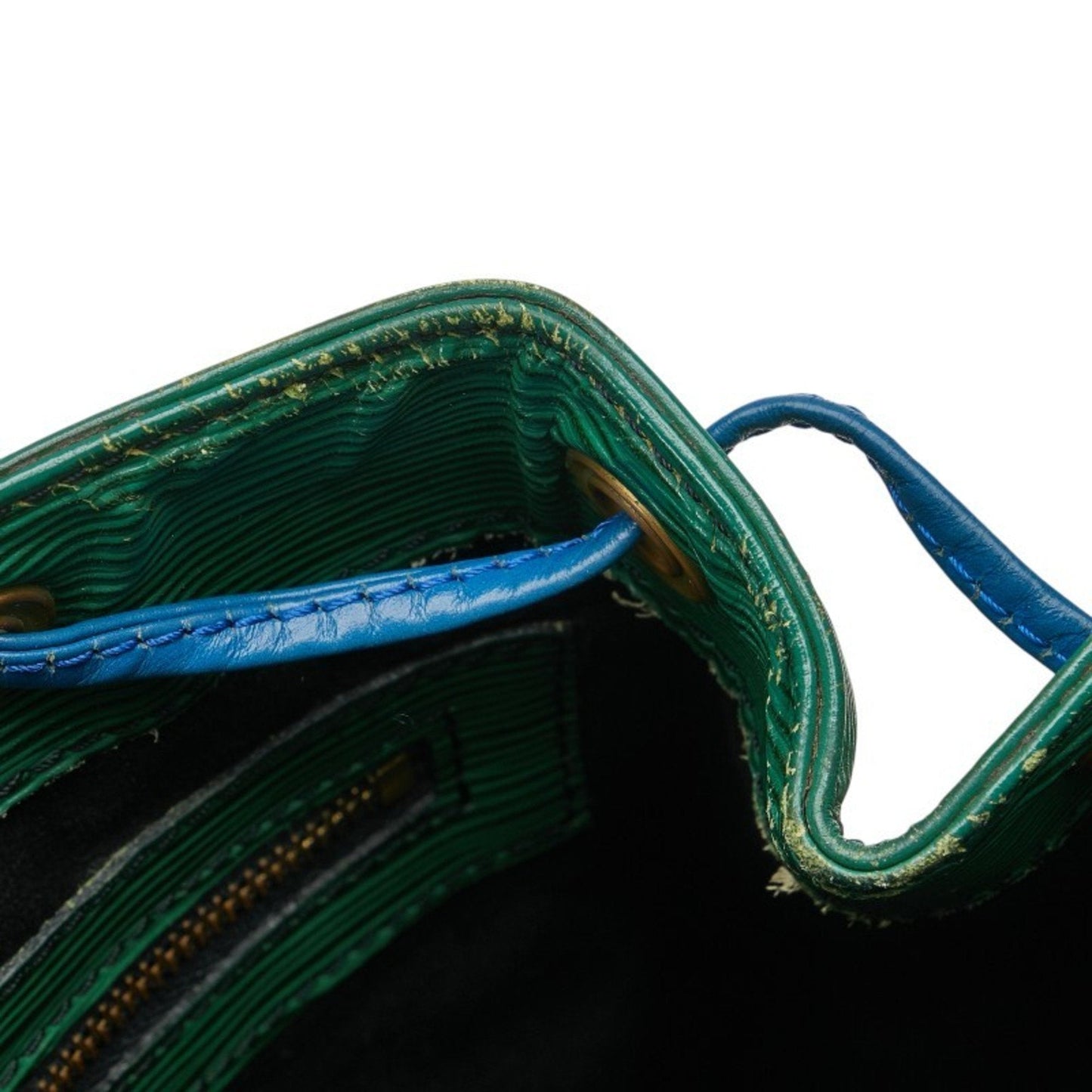 Louis Vuitton Epi Borneo Green Leather Shoulder Bag