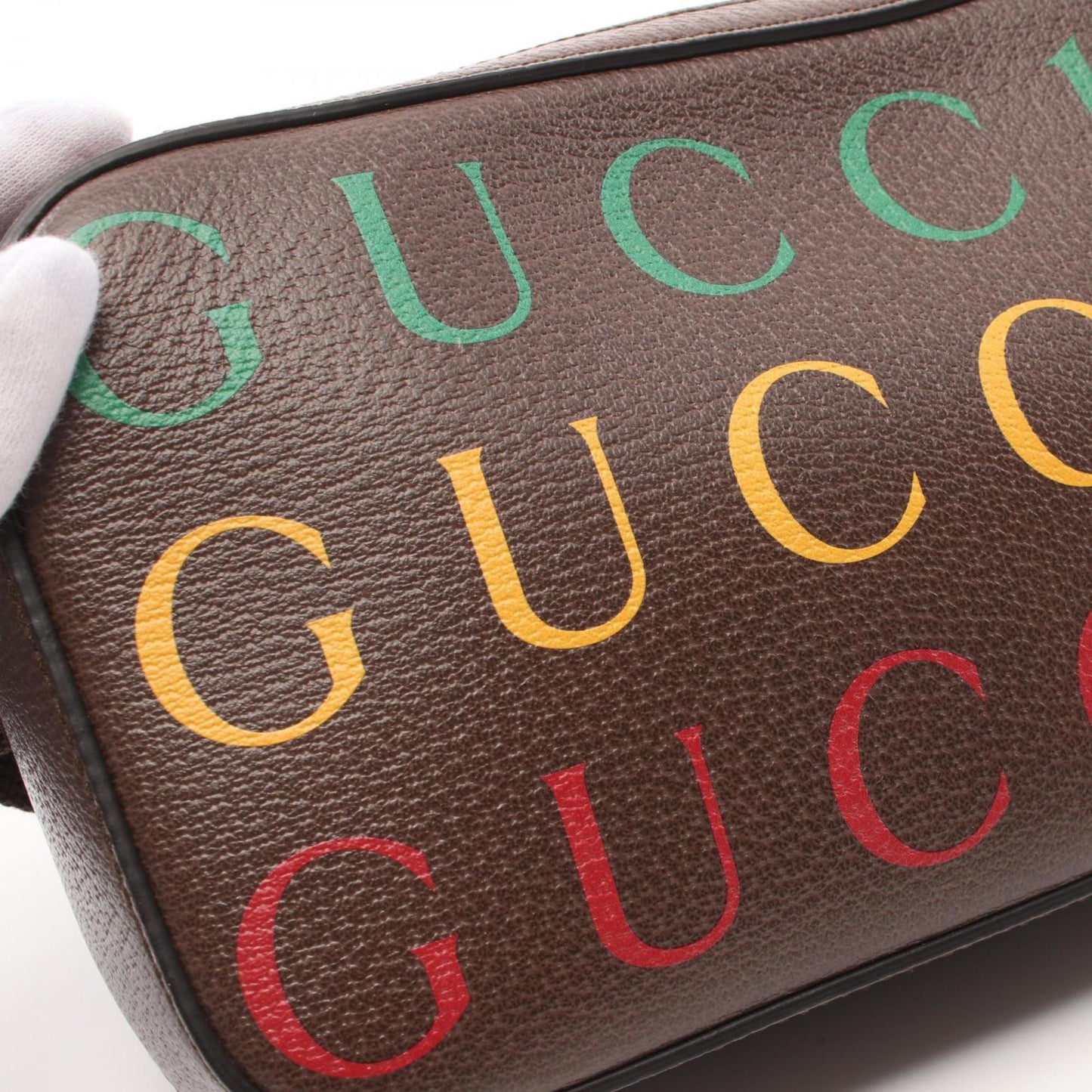 Gucci Brown Multi-Color Leather Fanny Pack Sling Bag