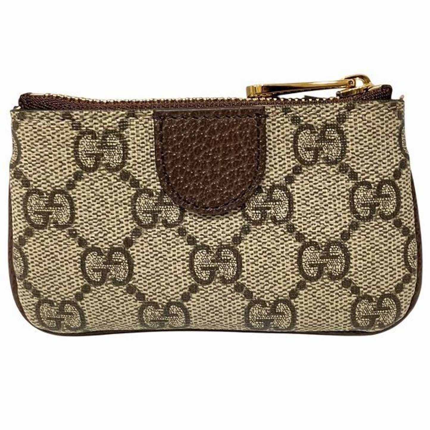 Gucci Brown Gg Supreme Leather Coin Purse/Coin Case