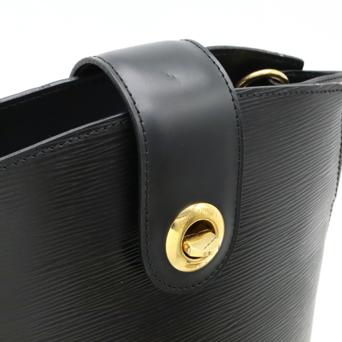Louis Vuitton Noir Epi Leather Shoulder Bag