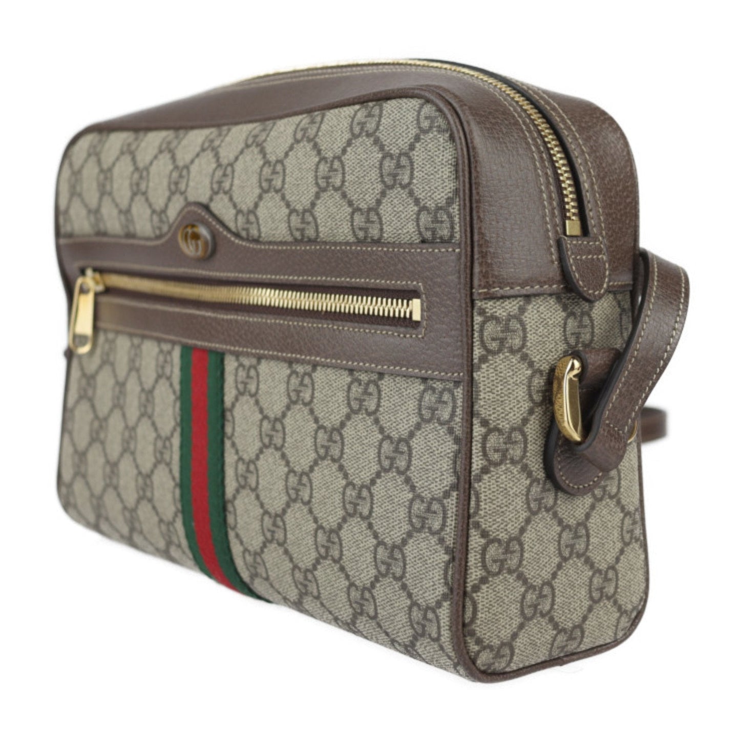 Gucci Beige Gg Supreme Leather Shoulder Bag