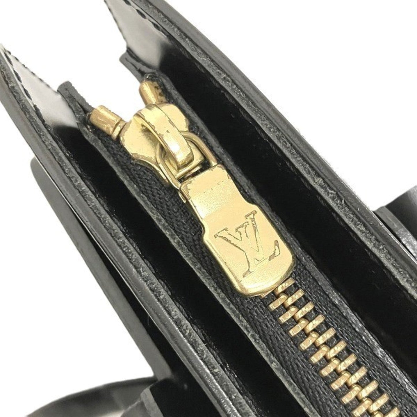Louis Vuitton Noir Leather Shoulder Bag