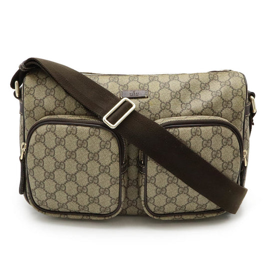 Gucci Dark Brown Pvc Leather Shoulder Bag ()