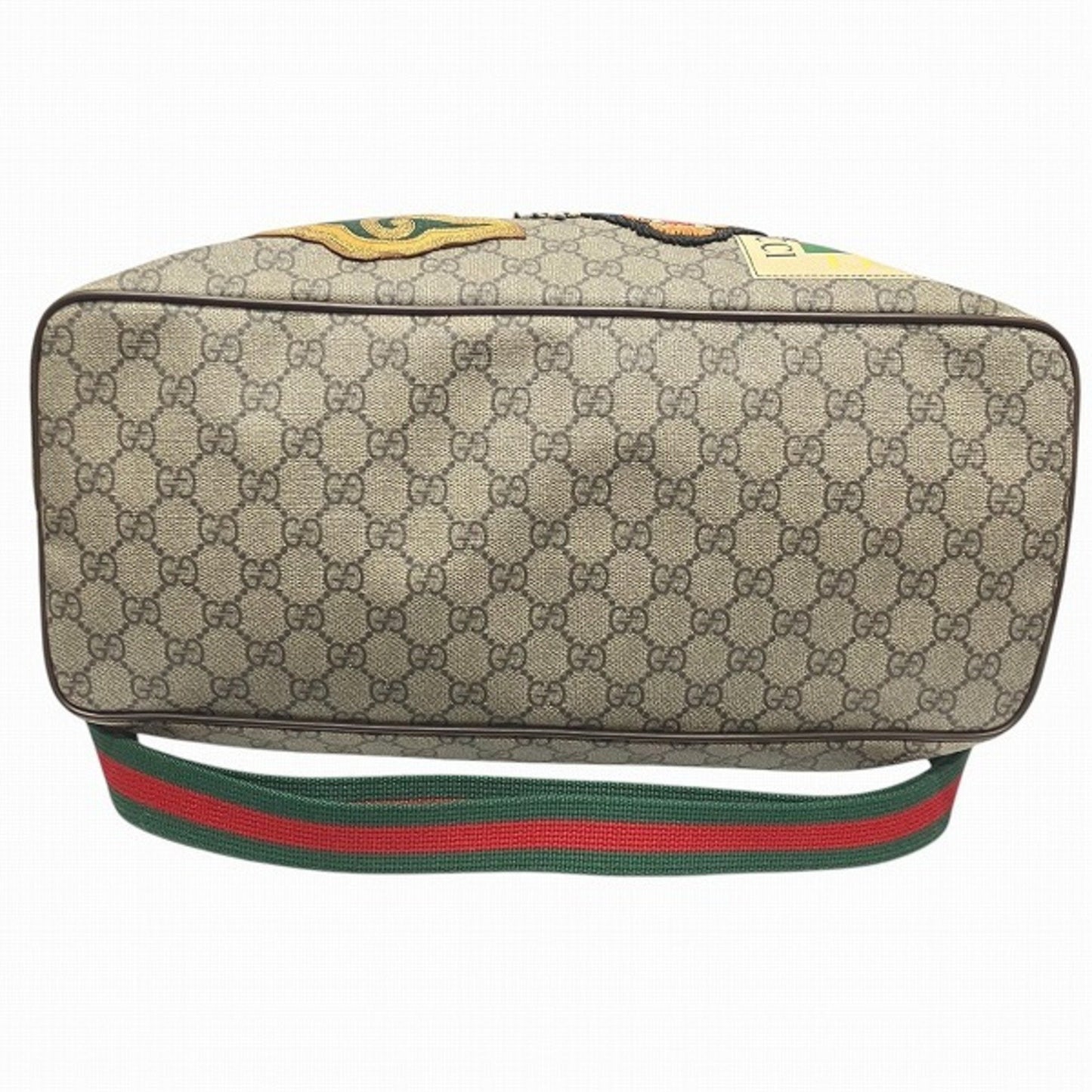 Gucci Brown Gg Supreme Leather Shoulder Bag Tote Bag