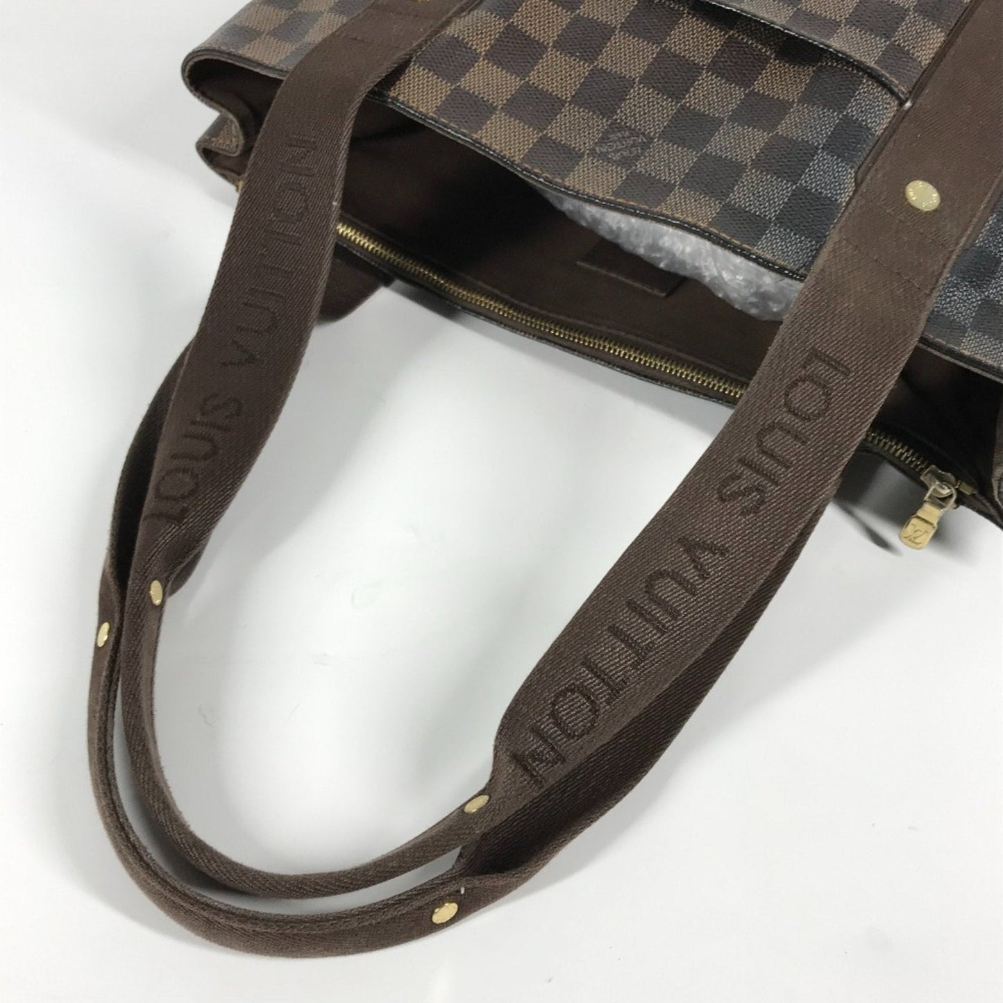 Louis Vuitton Brown Damier Canvas Ebene Damier Canvas Shoulder Bag Tote Bag