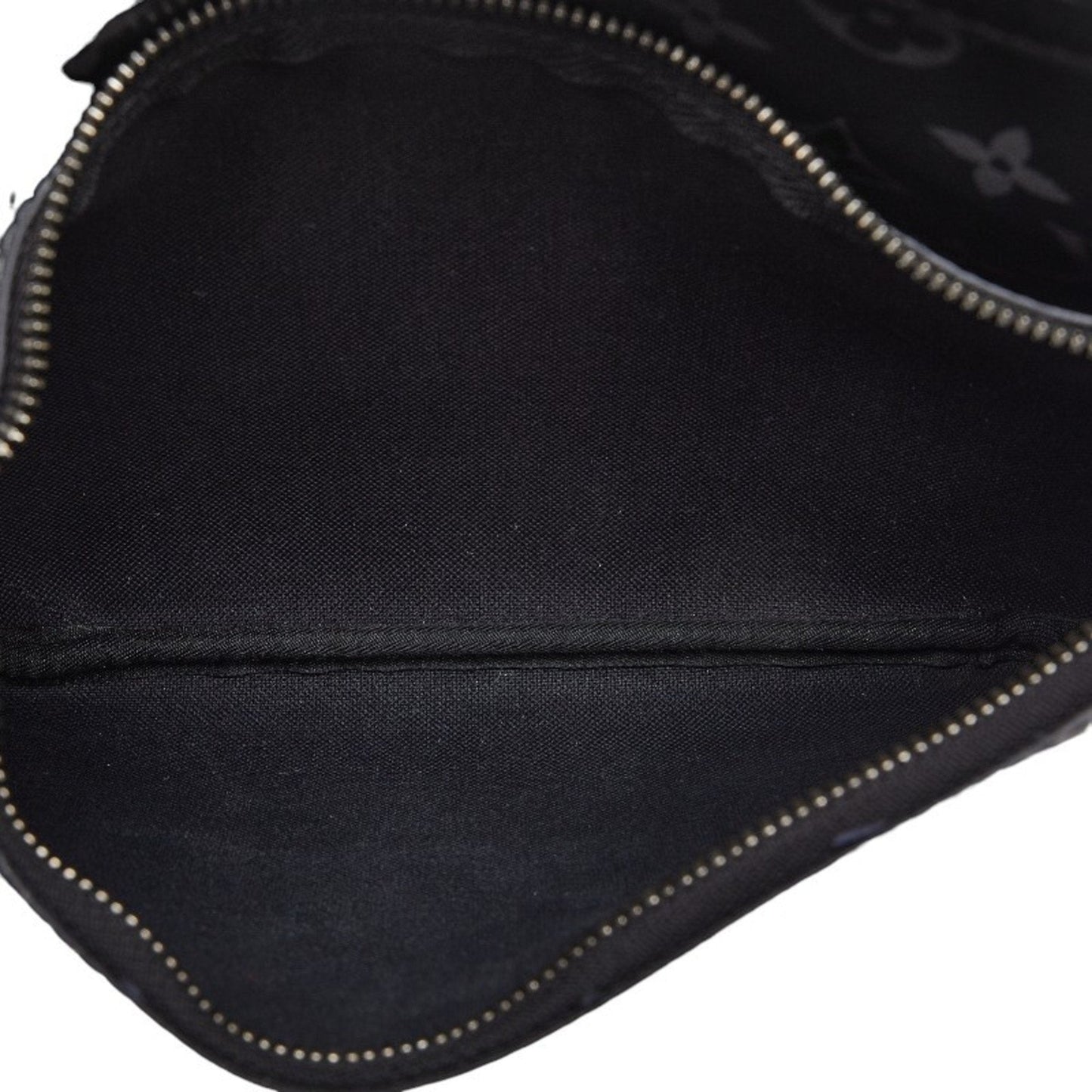 Louis Vuitton Monogram Eclipse Black Gray Pvc Leather Pouch Shoulder Bag