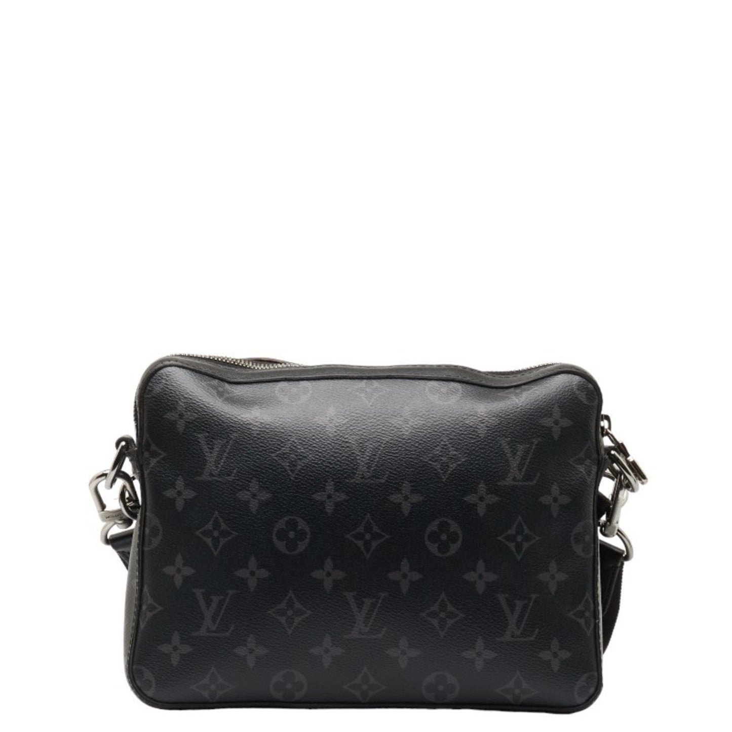 Louis Vuitton Monogram Eclipse Black Gray Pvc Leather Pouch Shoulder Bag