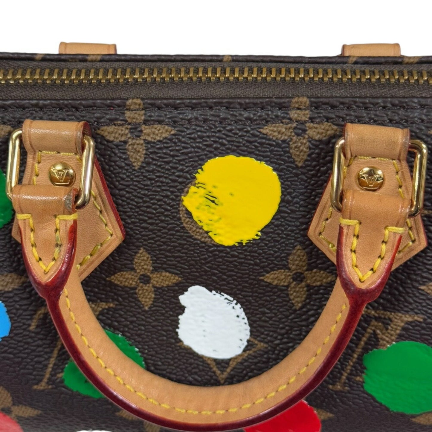 Louis Vuitton Yayoi Kusama Brown Multi-Color Monogram Shoulder Bag
