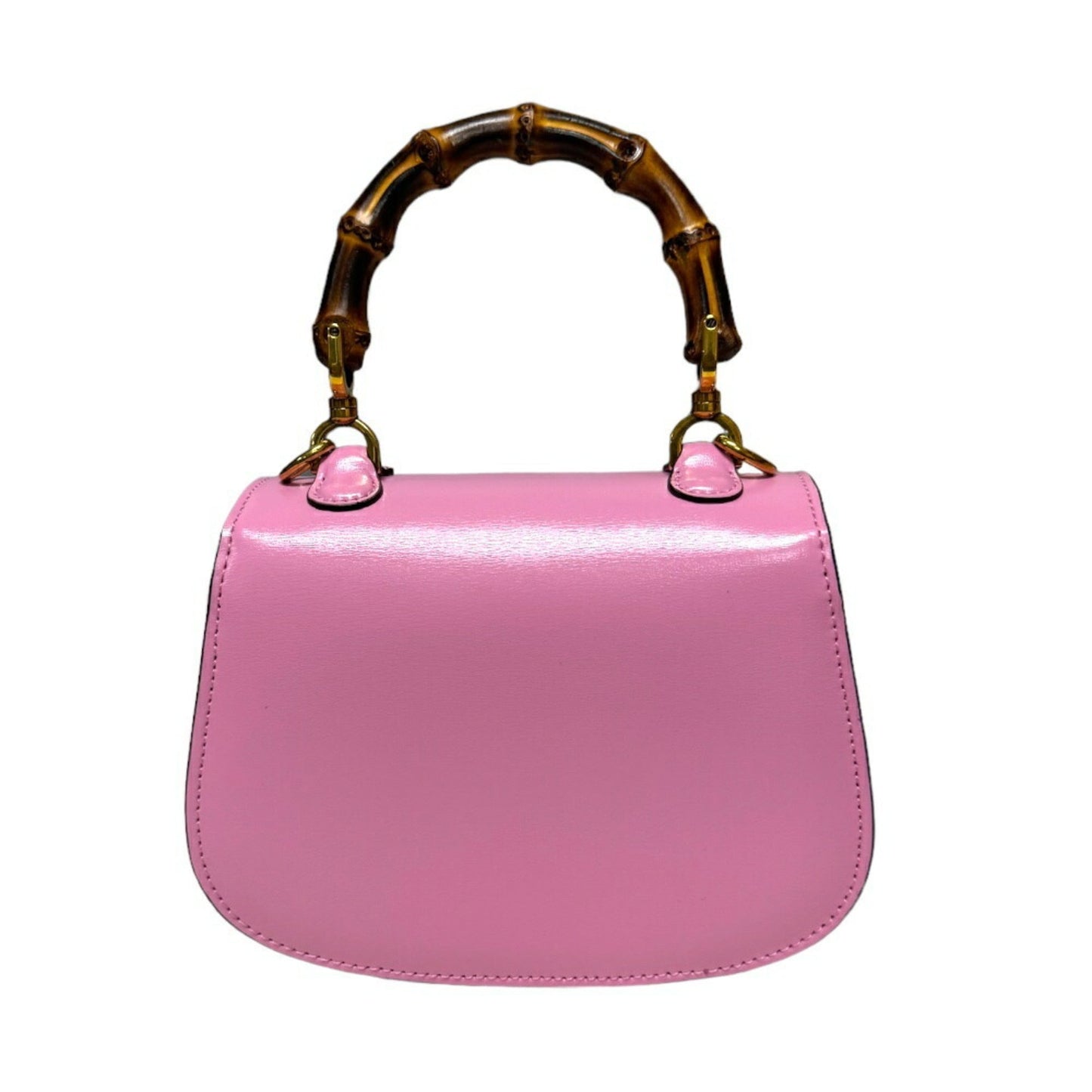 Gucci Pink Bamboo Shoulder Bag