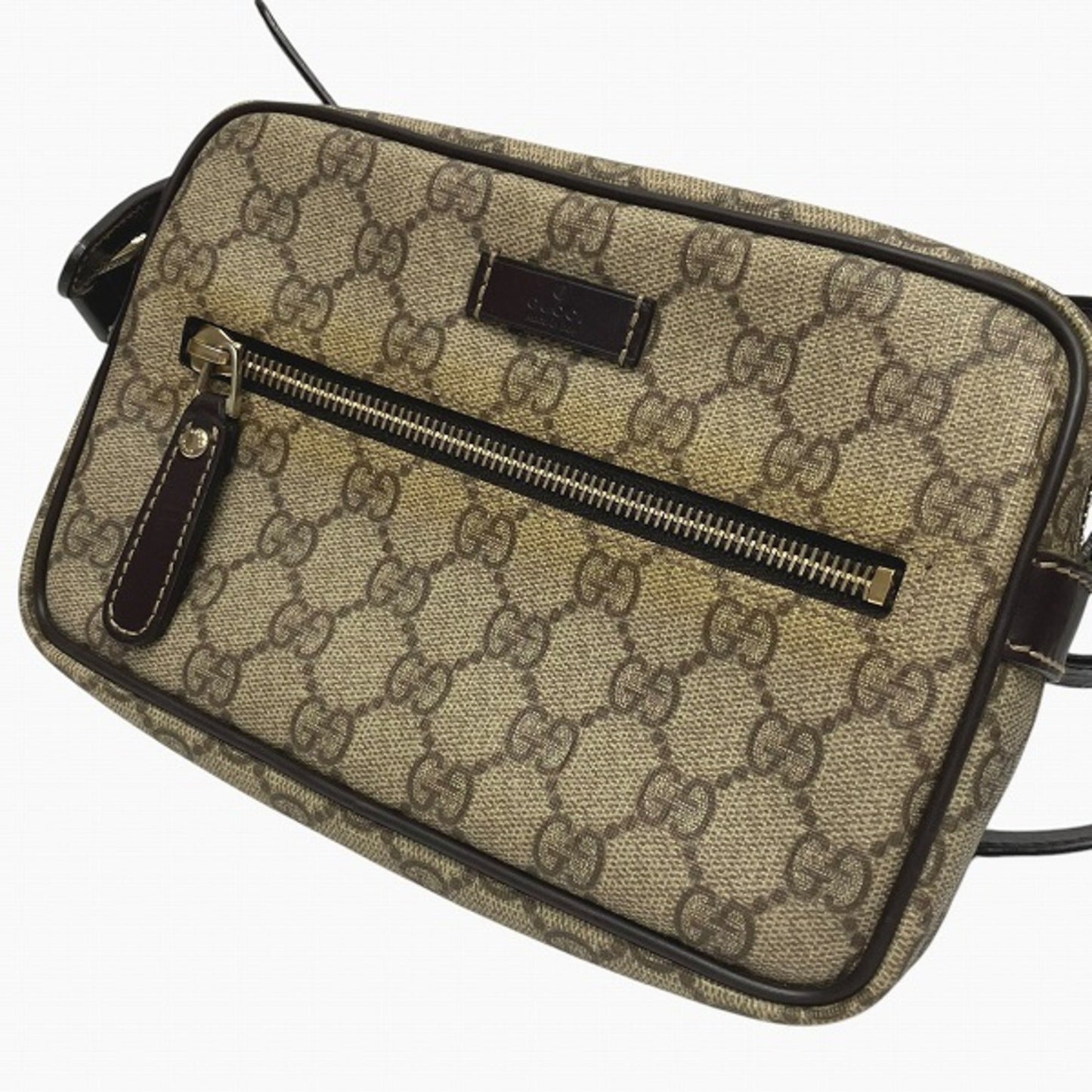 Gucci Brown Pvc Leather Shoulder Bag