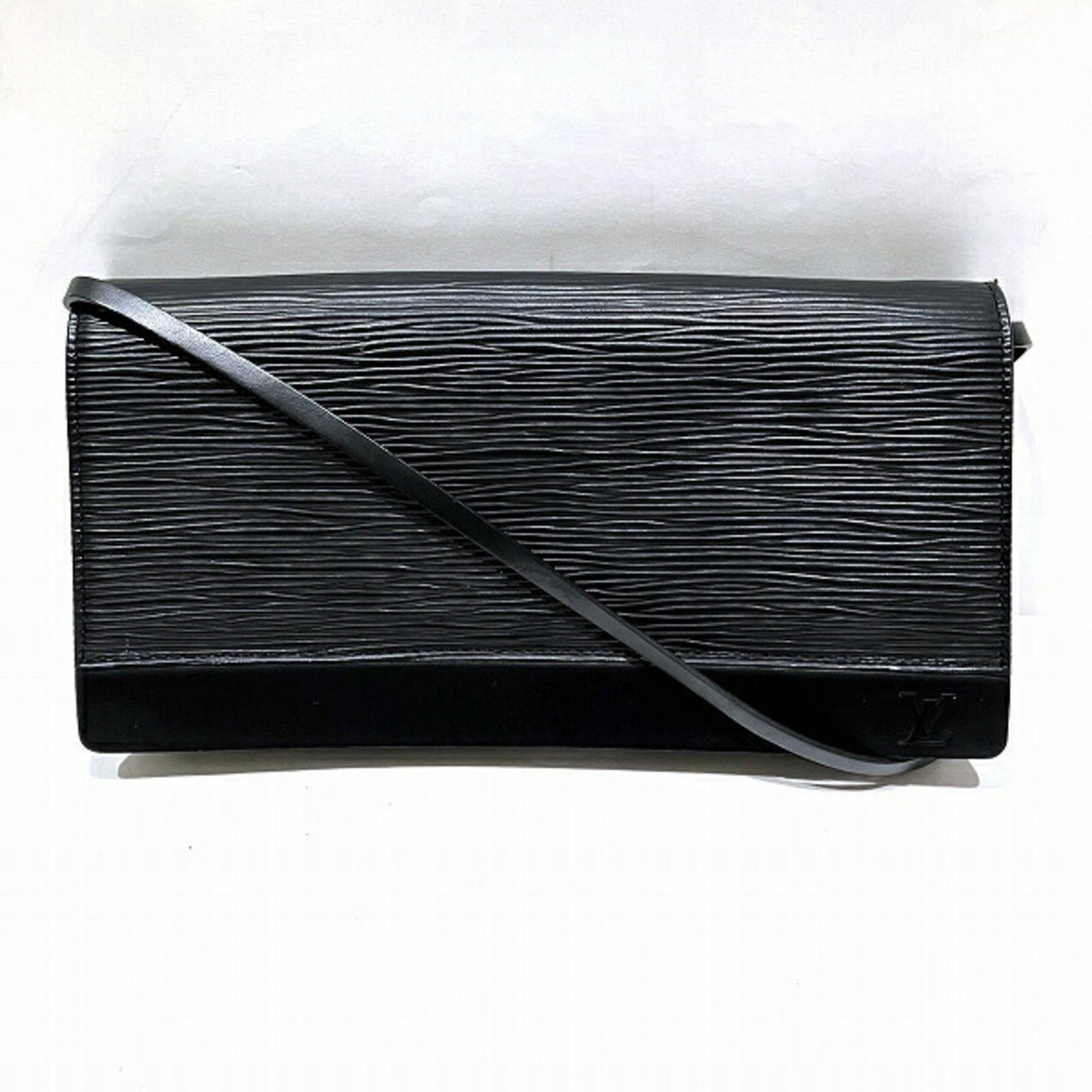 Louis Vuitton Epi Noir Epi Leather Clutch Bag Shoulder Bag ()
