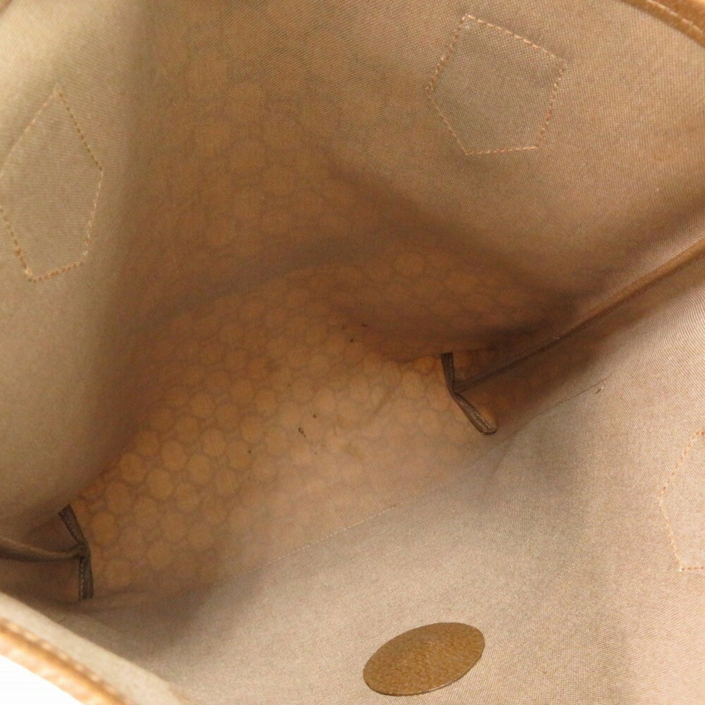 Gucci Beige Pvc Canvas Tote Bag