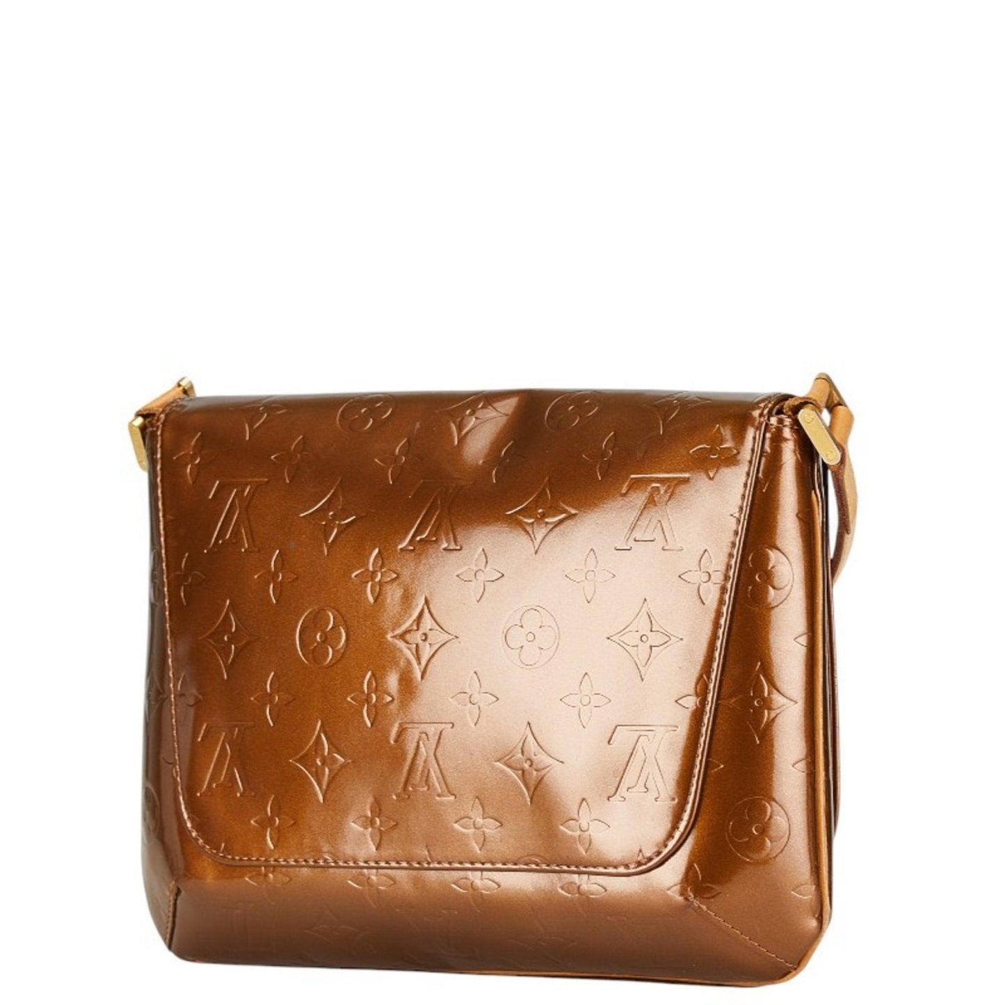 Louis Vuitton Bronze Brown Patent Leather Shoulder Bag