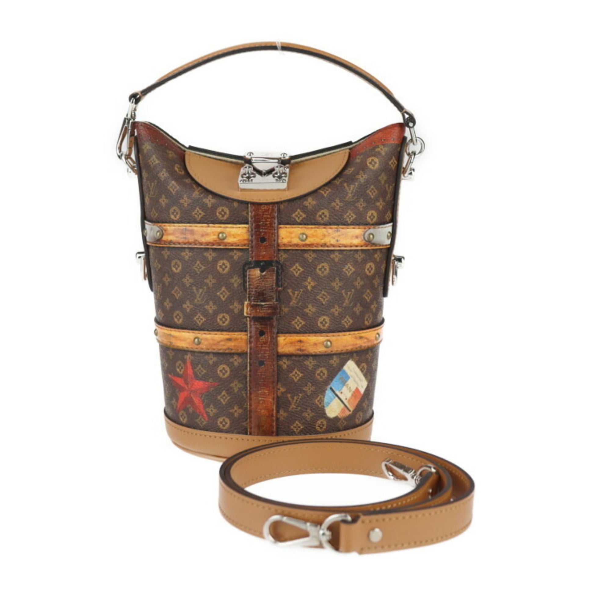 Louis Vuitton Monogram Brown Monogram Handbag Shoulder Bag Tote Bag ()