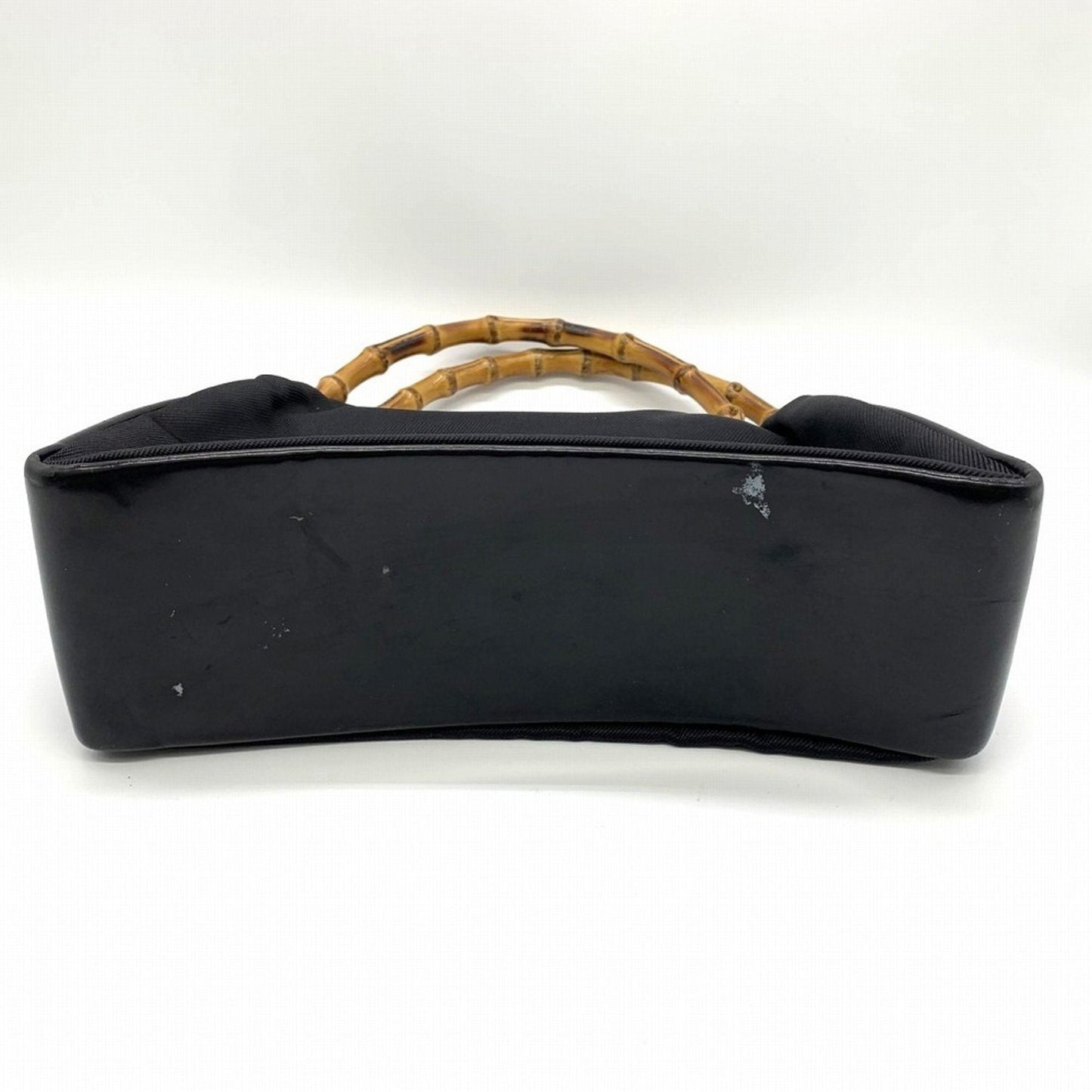 Gucci Bamboo Black Nylon Handbag