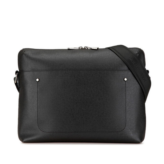 Louis Vuitton Ardoise Black Leather Shoulder Bag ()