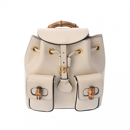 Gucci Ivory Leather Backpack ()