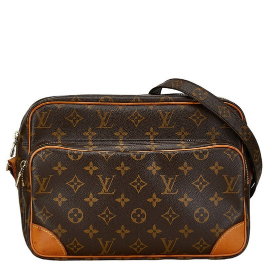 Louis Vuitton Brown Pvc Leather Shoulder Bag ()