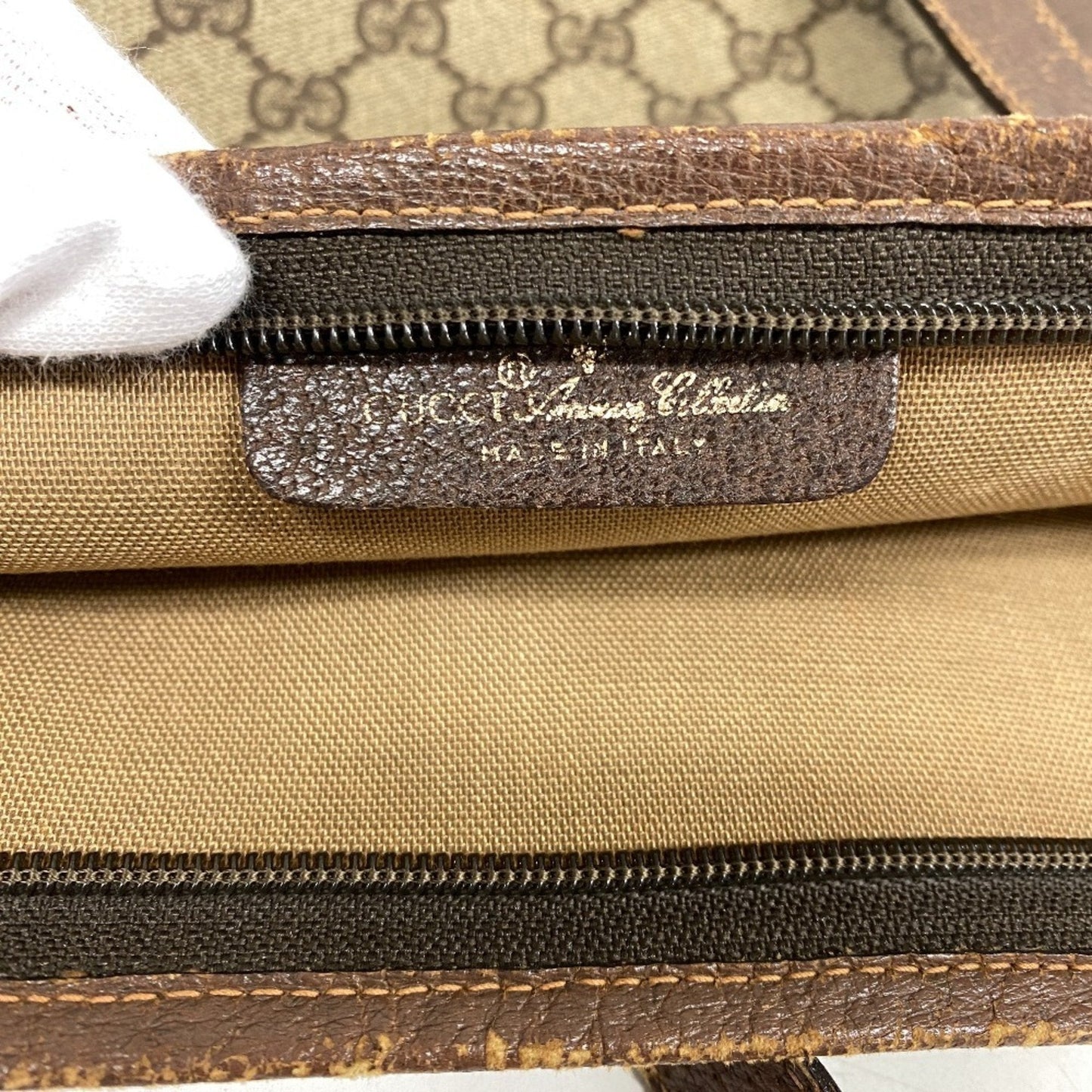 Gucci Brown Gg Supreme Tote Bag