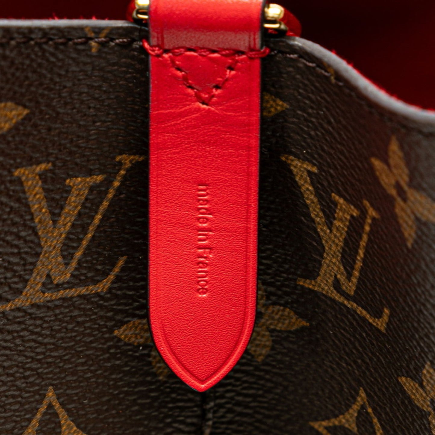 Louis Vuitton Coquelicots Red Brown Red Color Pvc Leather Shoulder Bag